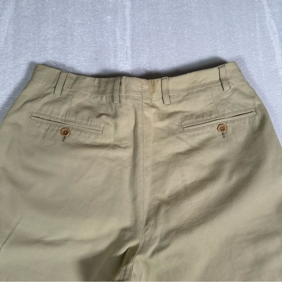 Canali Sport Men Casual Pants Flat Front 100% Cotton Made in Italy Beige Sz 52 7 - Picture 13 of 13